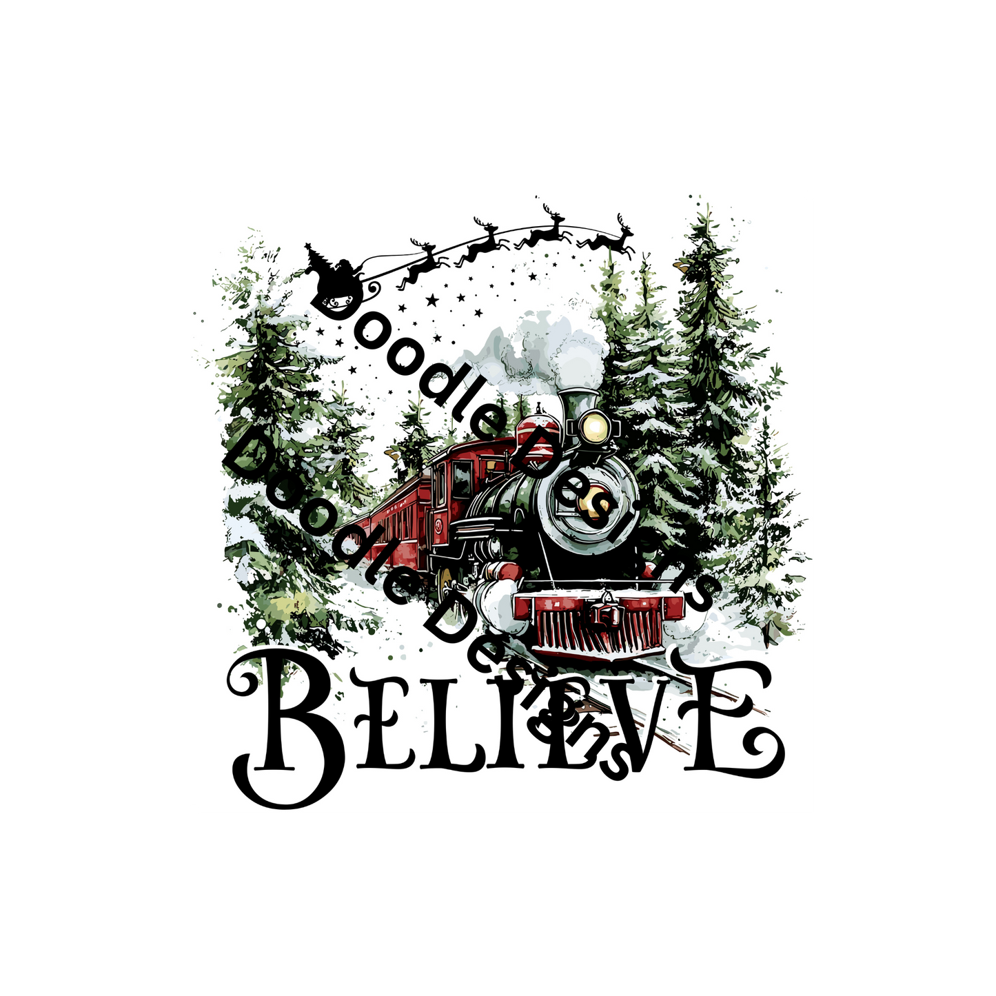 dtf child size t-shirt transfers Christmas