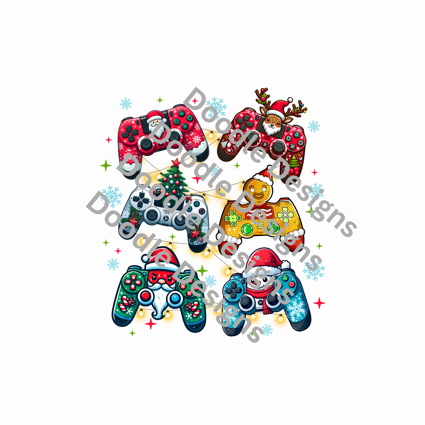 dtf child size t-shirt transfers Christmas