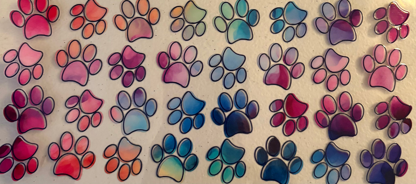 Uv dtf 16oz cup wraps Dog Paws
