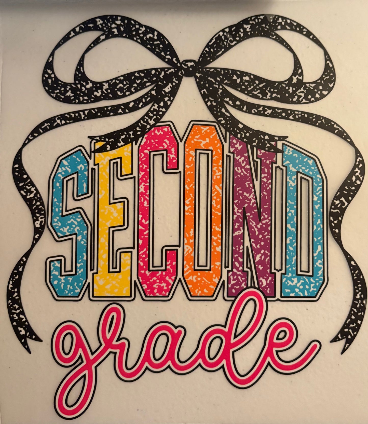 dtf child size t-shirt transfers "2nd grade"