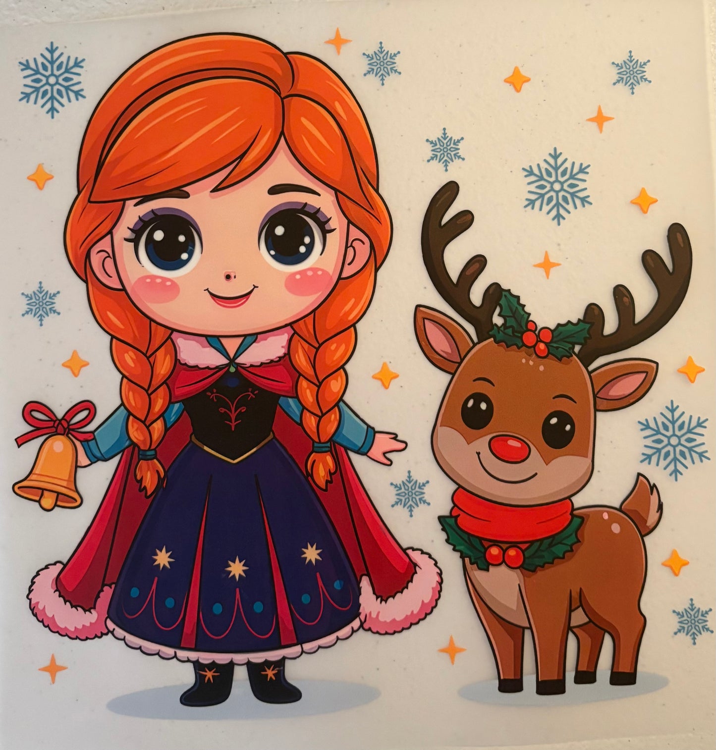 dtf child size t-shirt transfers Christmas "anna"