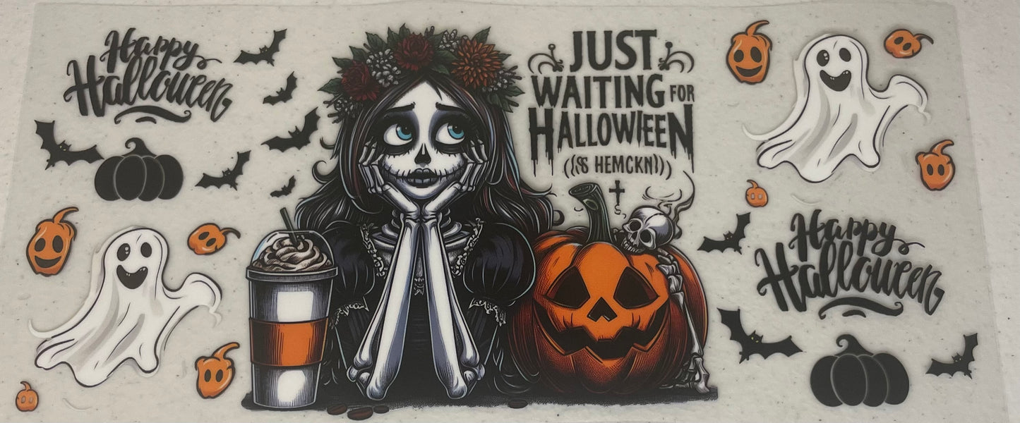 UV DTF Cup Wrap, Halloween