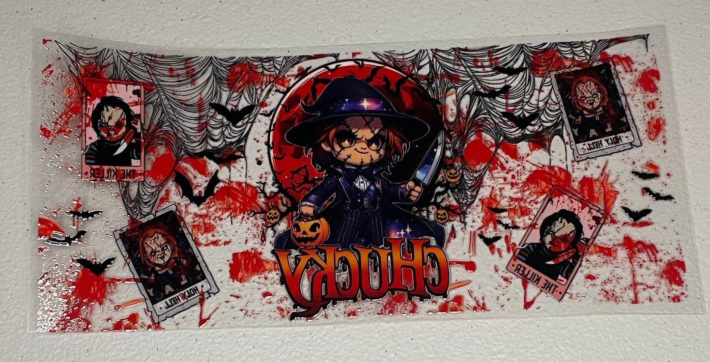 UV DTF Cup Wrap, Halloween