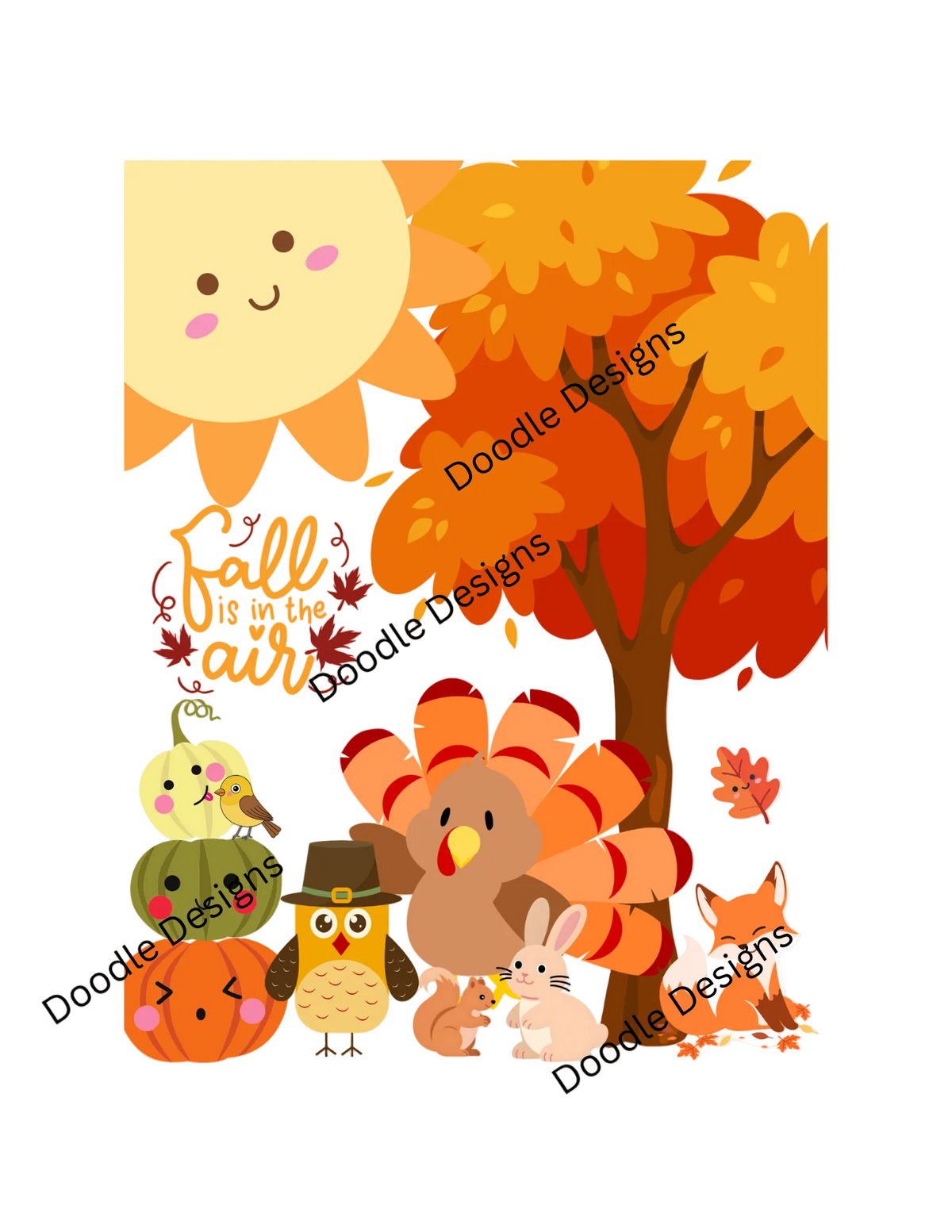 Digital Download. "Fall is in the air" PNG+SVG