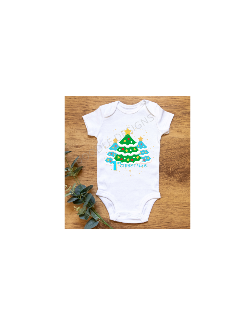 Digital Download. "Baby 1st Christmas" PNG+SVG