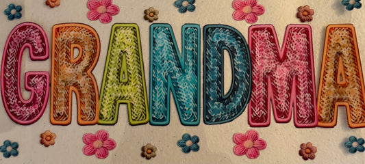 UV DTF Cup Wrap “Grandma”