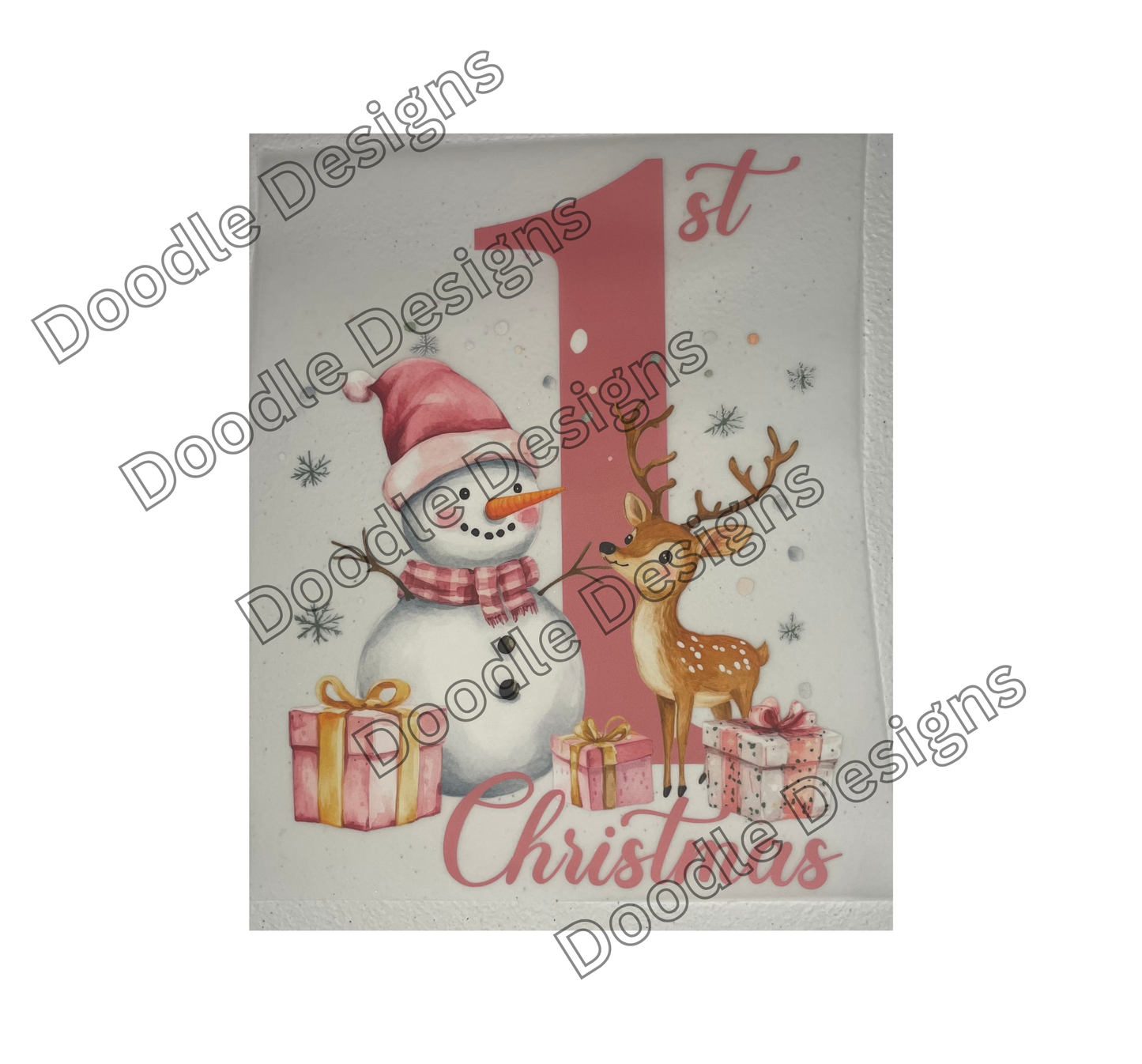 dtf child size t-shirt transfer Christmas
