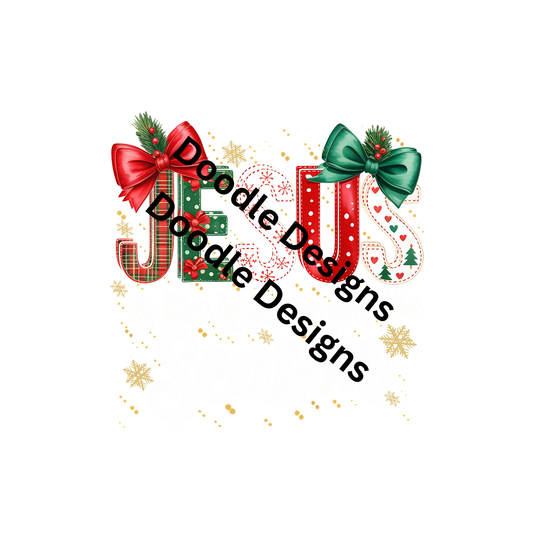 dtf child size t-shirt transfers Christmas