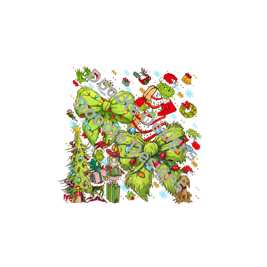 dtf child size t-shirt transfers Christmas