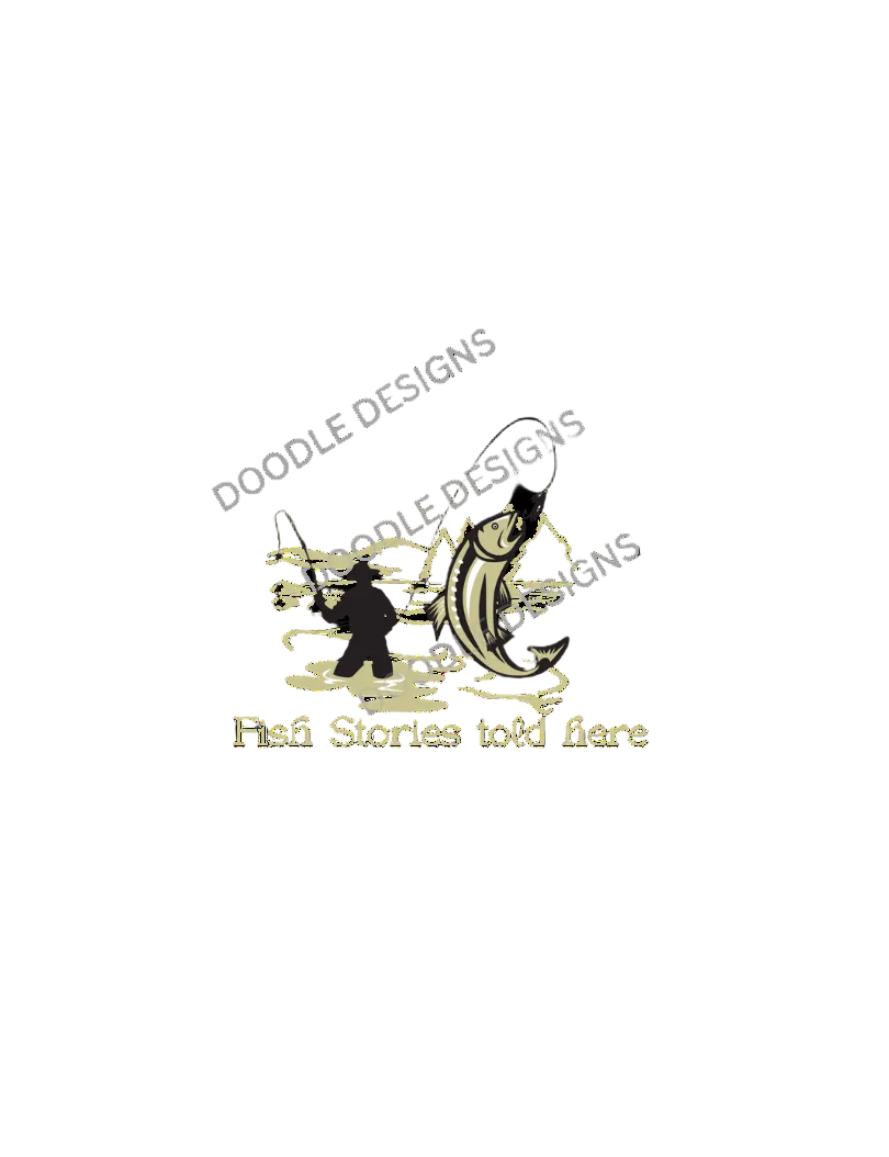 Digital Download. "Fish Stories" PNG+SVG