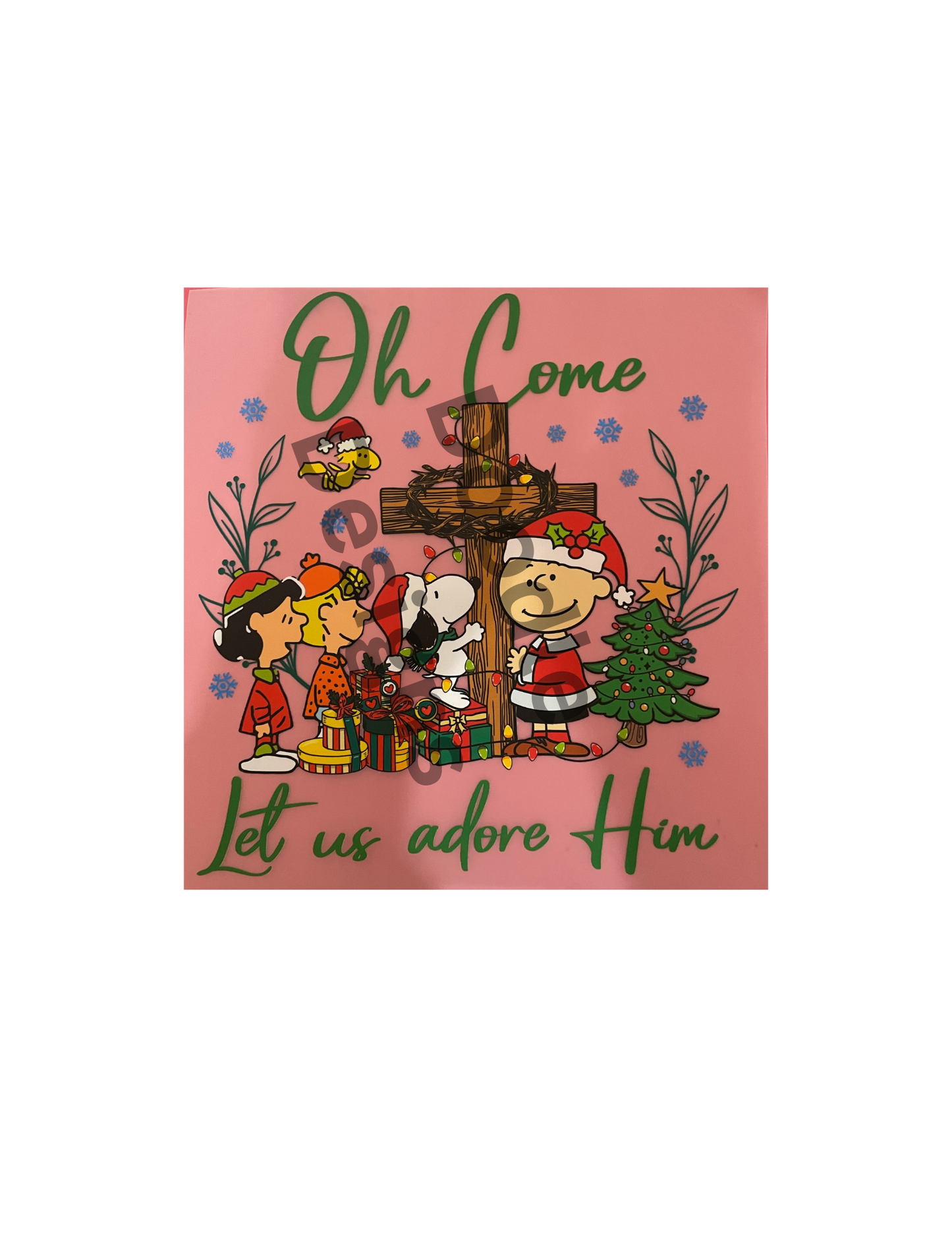 dtf child size t-shirt transfers Christmas