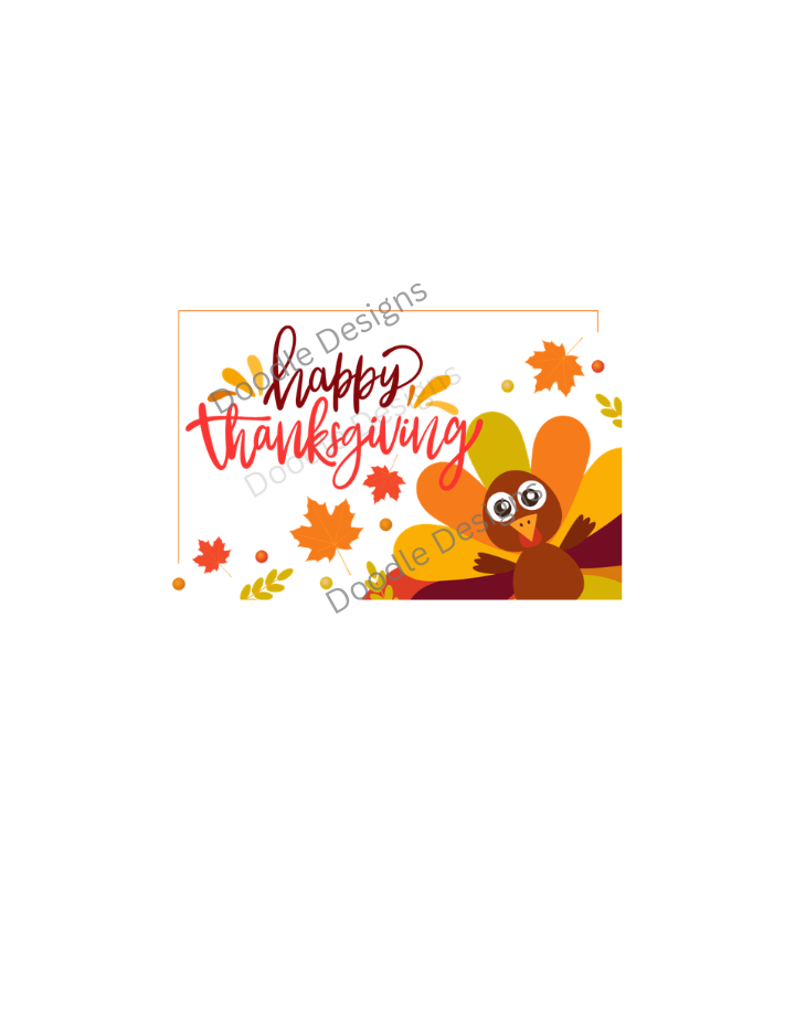 Digital Download. "Happy Thanksgiving 2" PNG+SVG