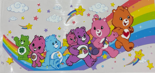 Uv dtf 16oz cup wraps   "care bears"