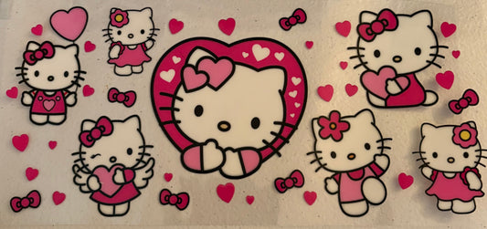 Uv dtf 16oz cupwraps Hello kitty