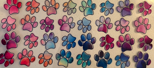 Uv dtf 16oz cup wraps   Dog Paws