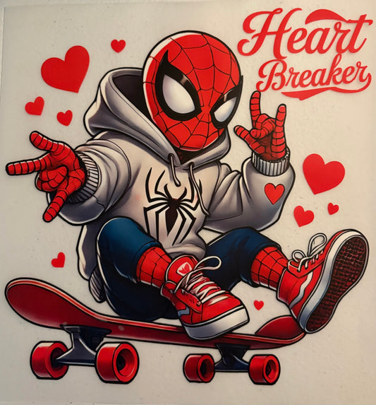 dtf child size t-shirt transfers "valentine" Spiderman