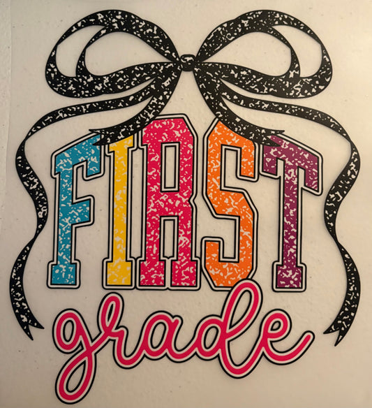 dtf child size t-shirt transfers "1st grade"