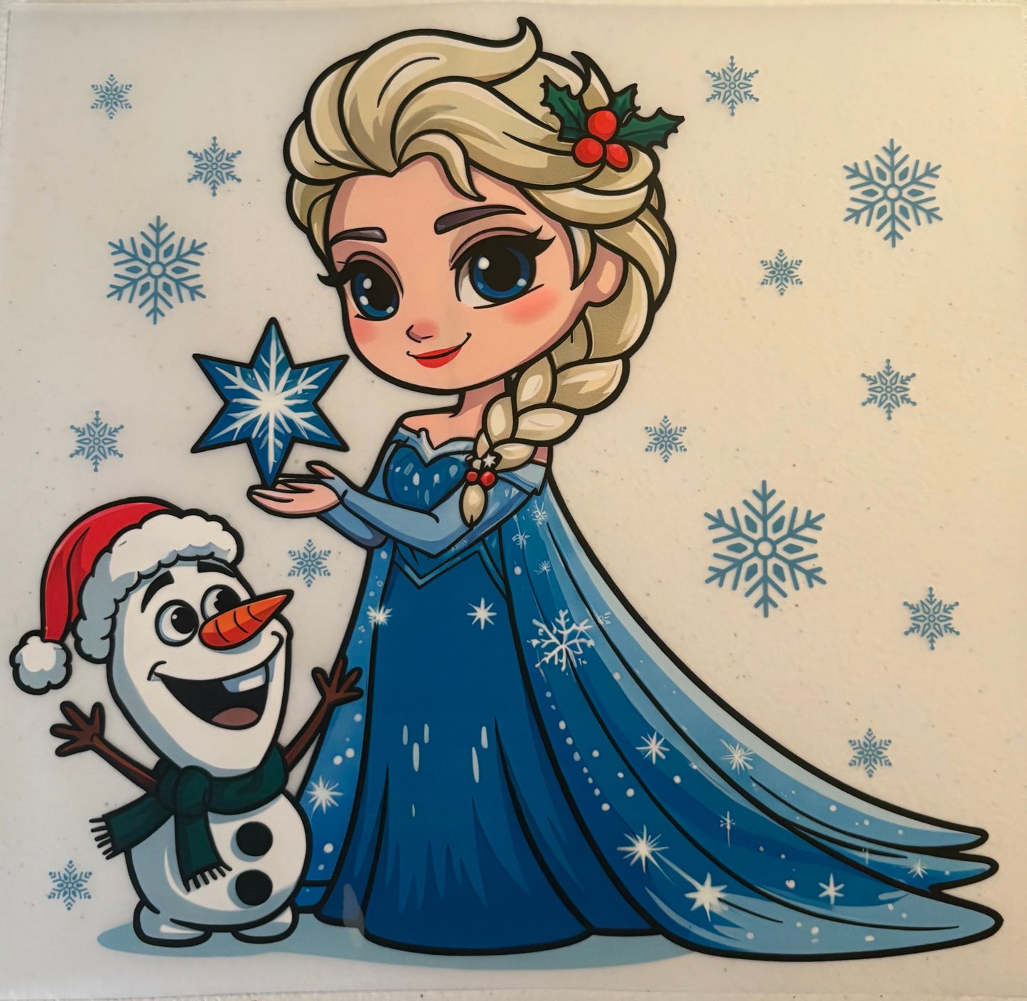 dtf child size t-shirt transfers Christmas "Elsa"
