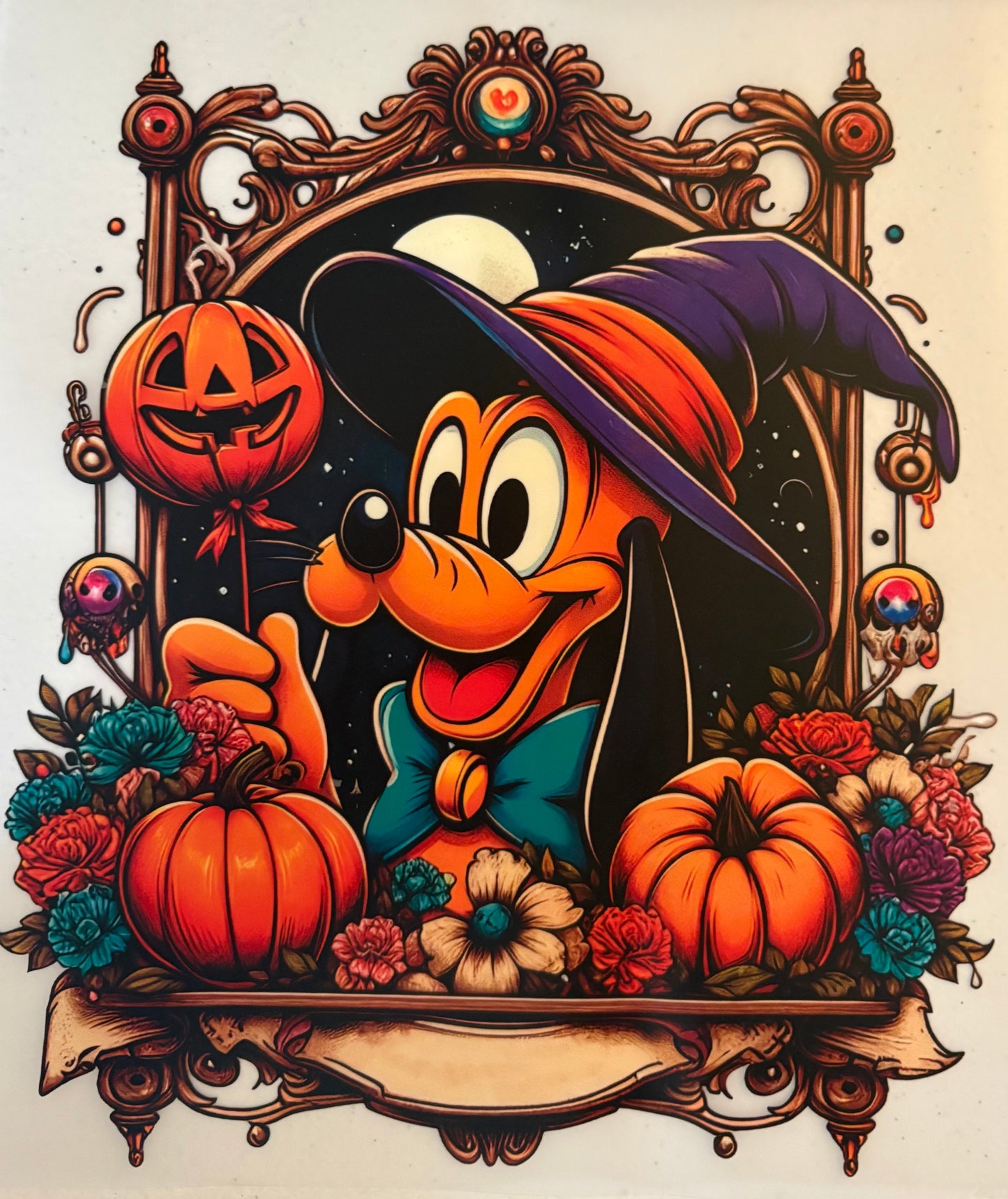 dtf child size t-shirt transfers "Halloween Disney"
