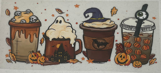 UV DTF Cup Wrap, Halloween cups