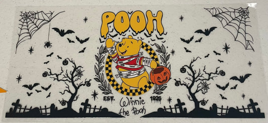 UV DTF Cup Wrap,  Halloween pooh