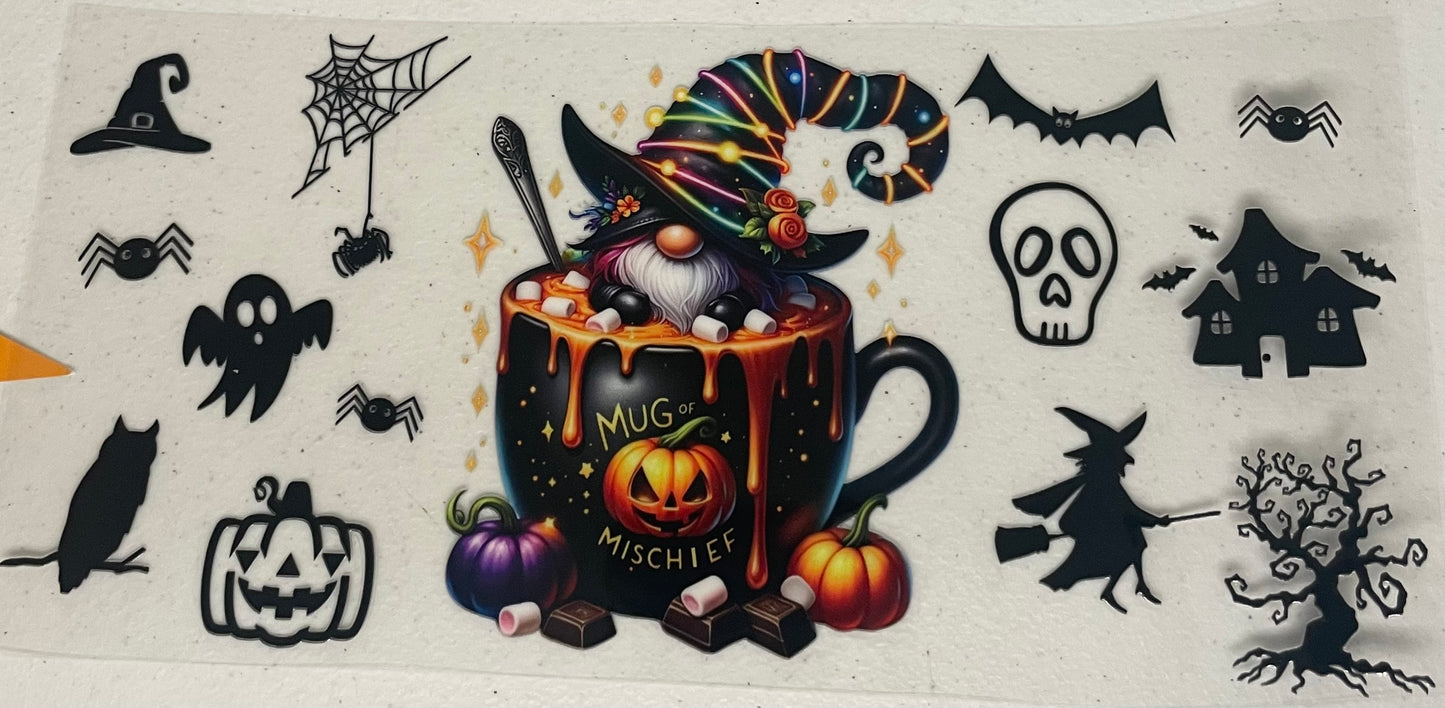 UV DTF Cup Wrap,  Halloween