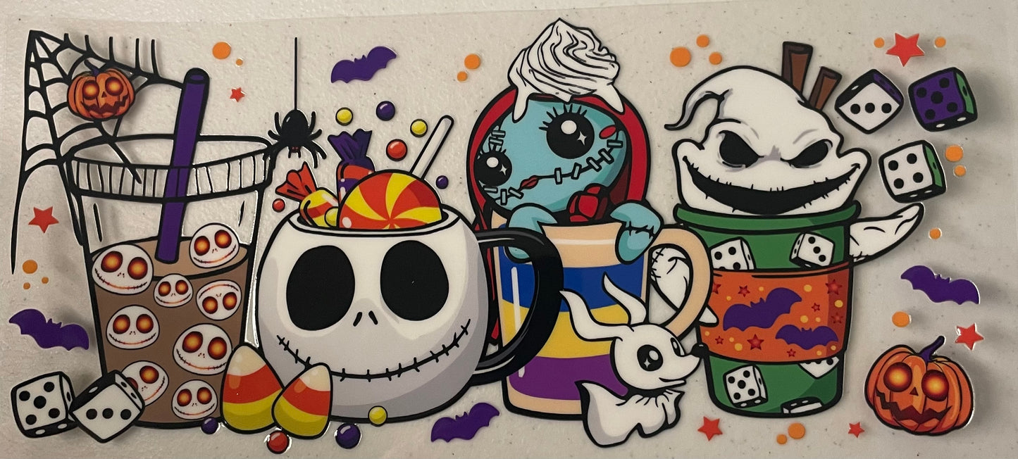 UV DTF Cup Wrap,  Halloween Jack