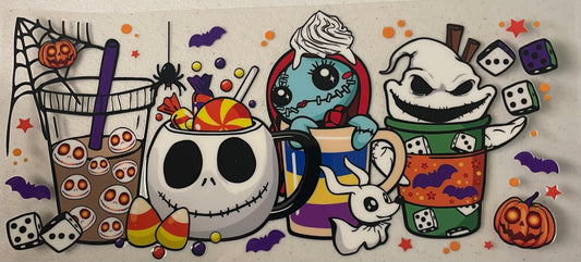 UV DTF Cup Wrap,  Halloween Jack