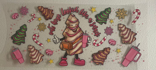 UV DTF Cup Wrap,  Christmas