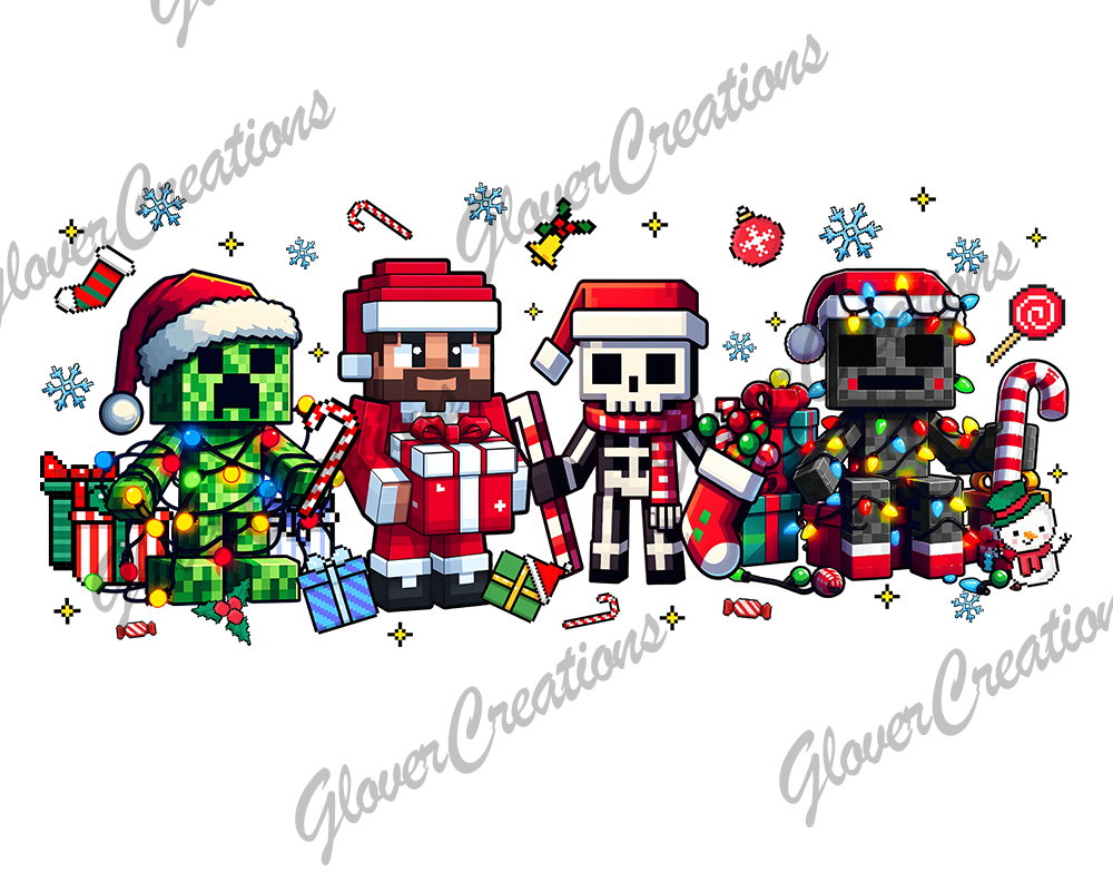 dtf child size t-shirt transfers Christmas