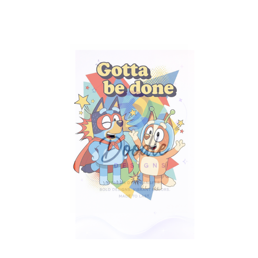 dtf child size t-shirt transfers "Bluey"