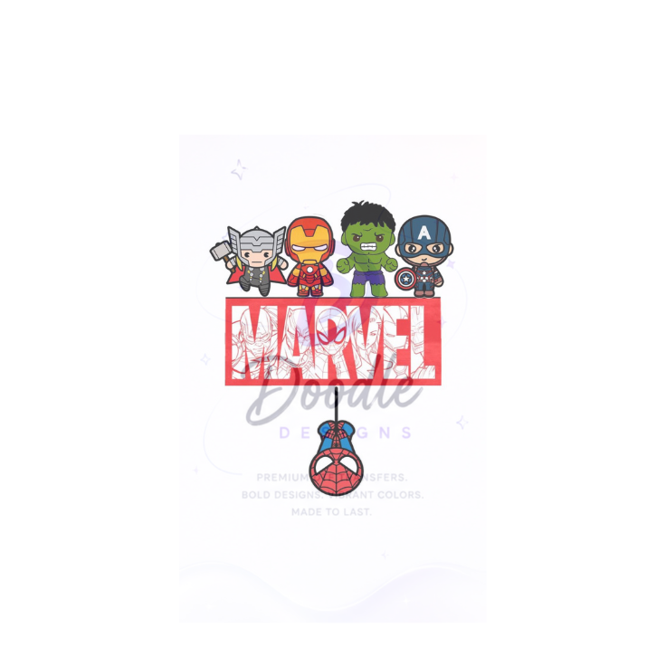 dtf child size t-shirt transfers "Marvel"