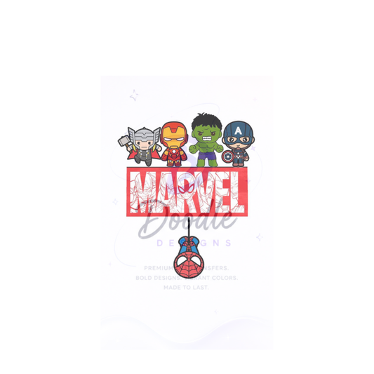 dtf child size t-shirt transfers "Marvel"