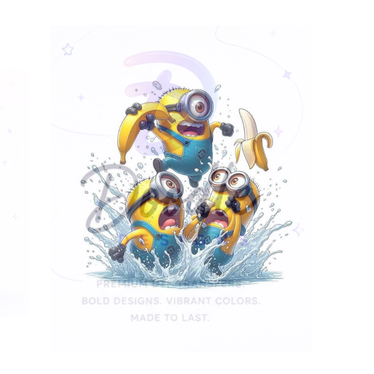 dtf child size t-shirt transfers "minion"