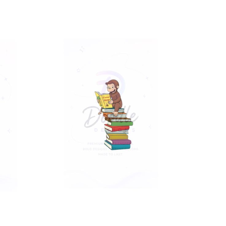 dtf child size t-shirt transfers "Curious George"