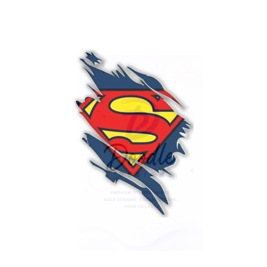 dtf child size t-shirt transfers "Super-Man"