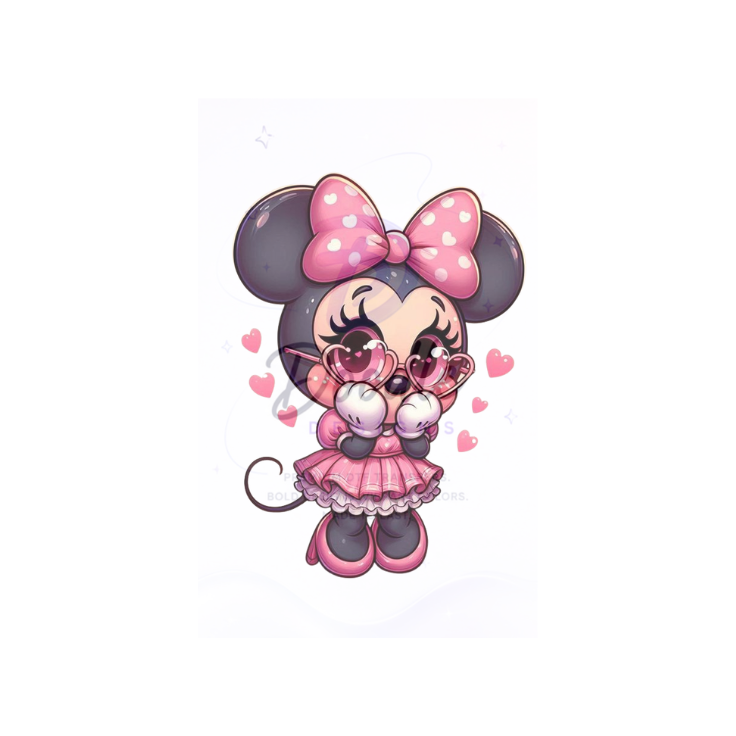 dtf child size t-shirt transfers "Minnie"