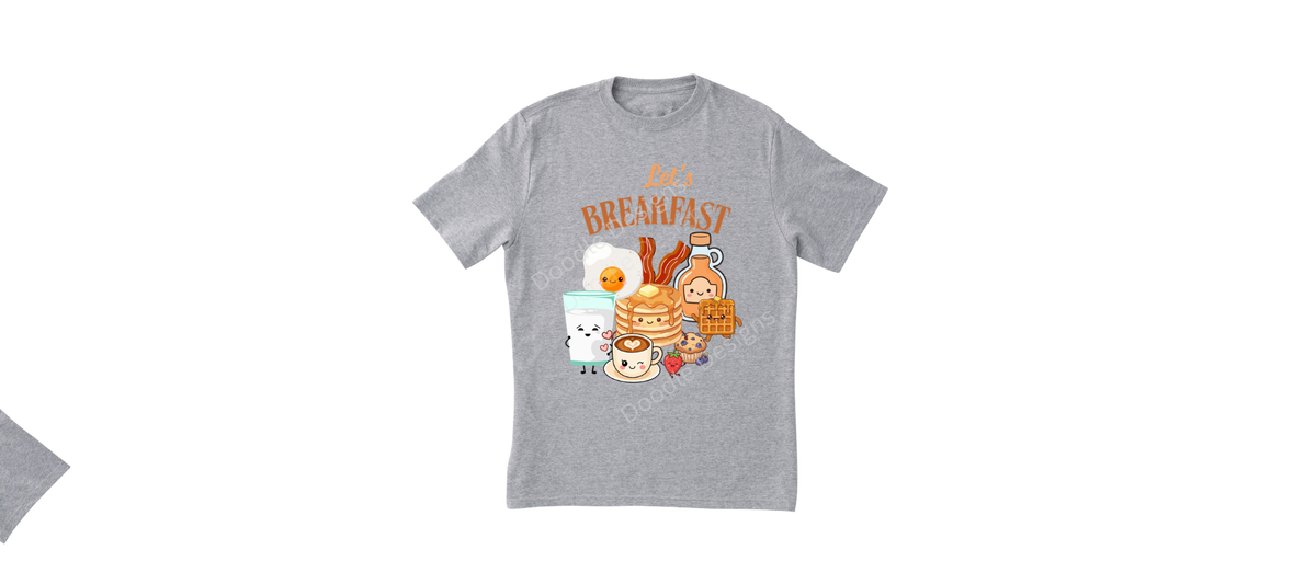 Digital Download. "Let's Breakfast " PNG+SVG
