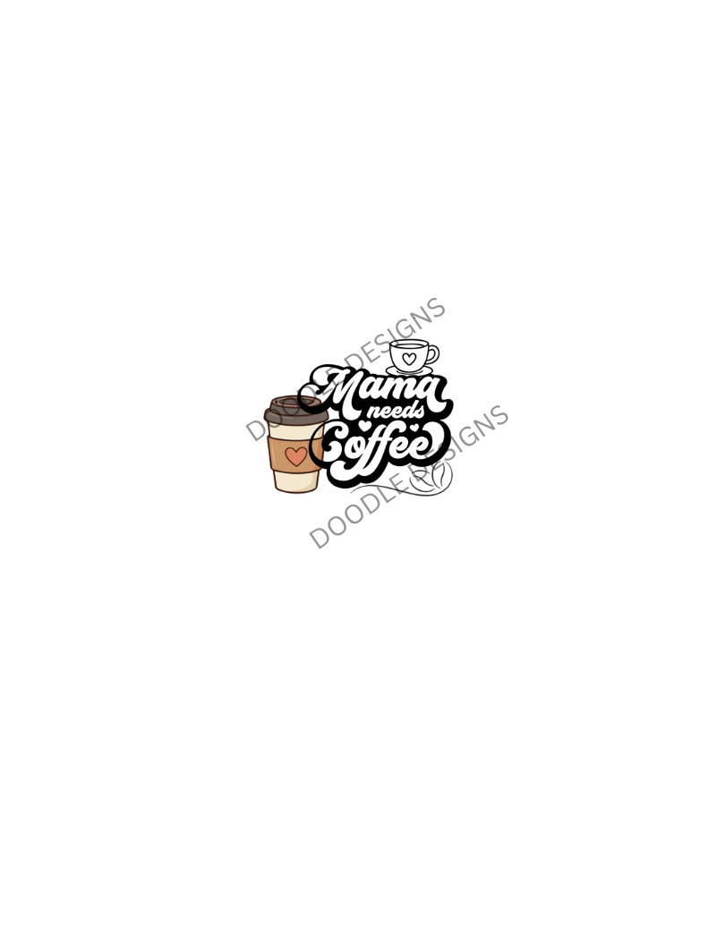 Digital Download. "COFFEE MAMA"  PNG+SVG