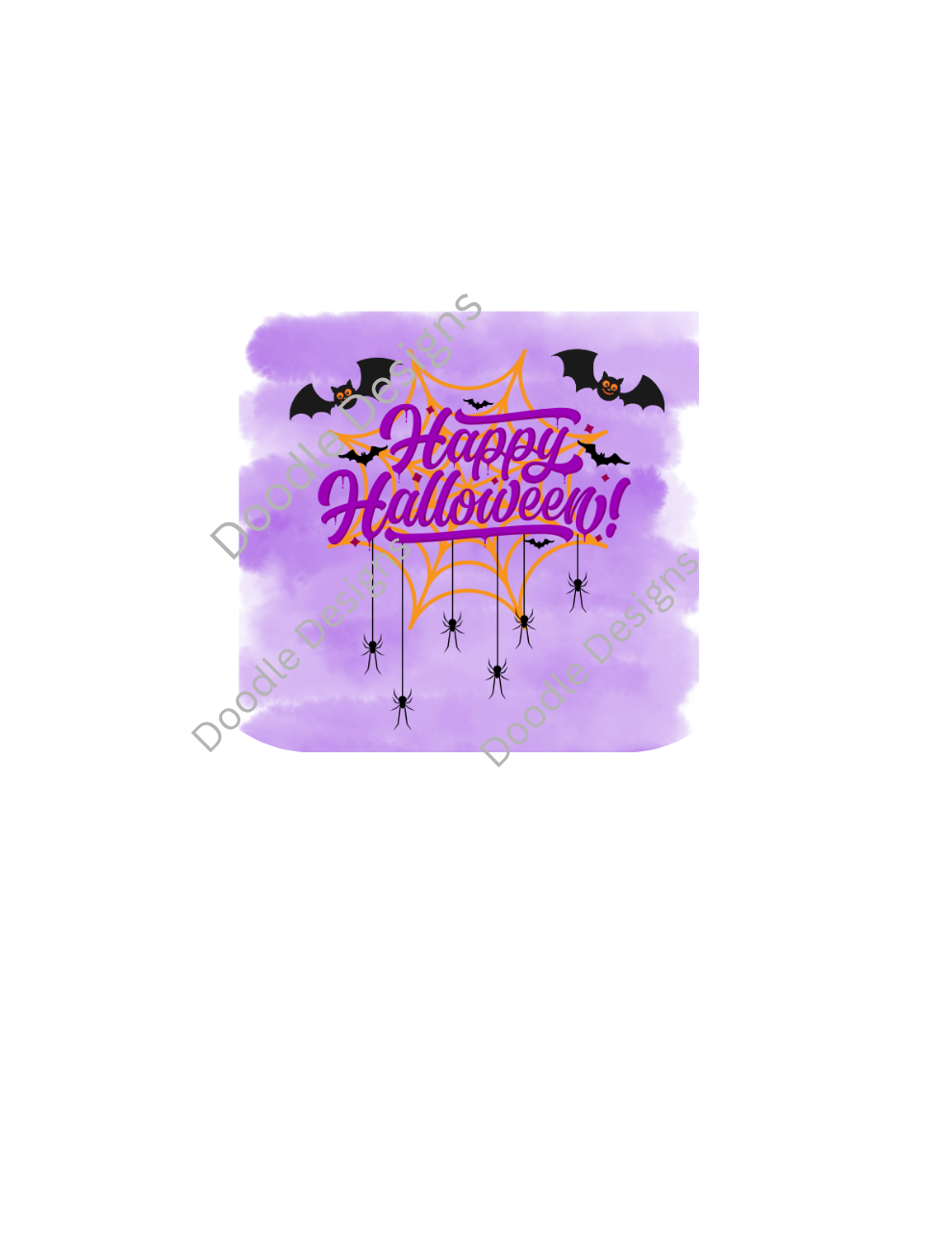 Digital Download. "Purple Halloween" PNG+SVG