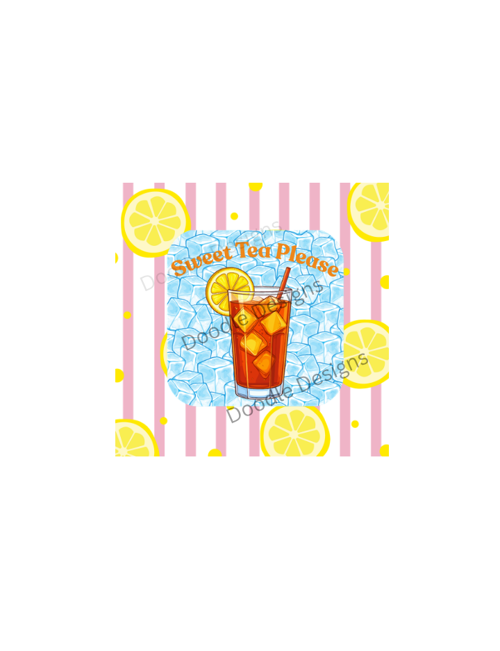 Digital Download. "Sweet Tea Please" PNG+SVG