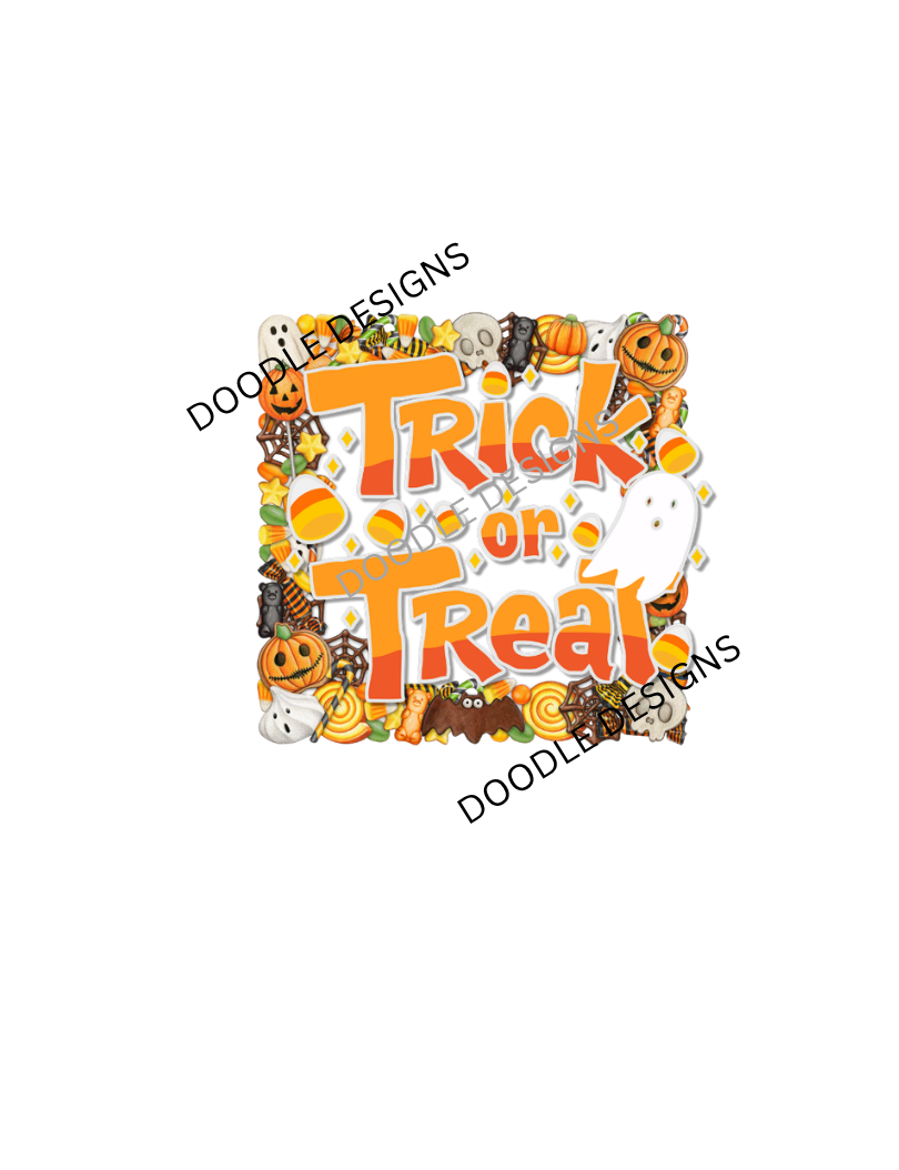 Digital Download. " Trick or Treat" PNG+SVG